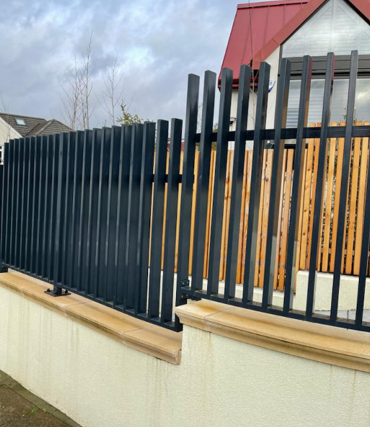 Metal fencing installed by MS Metal Fabrications
