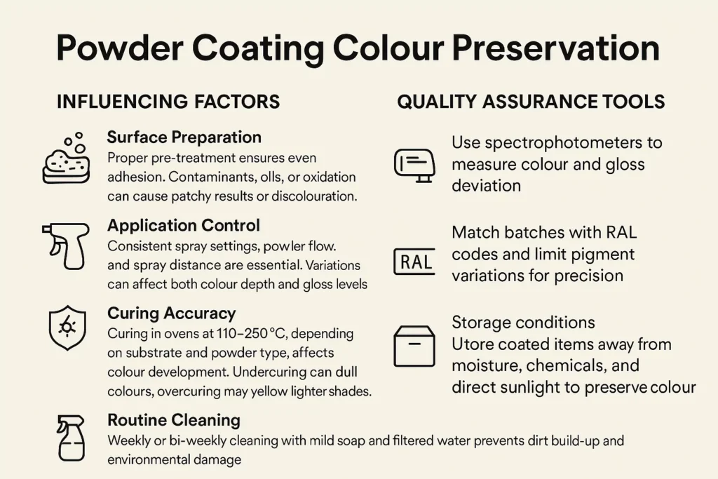 How Can Colour Consistency be Maintained Throughout the Powder Coating Process