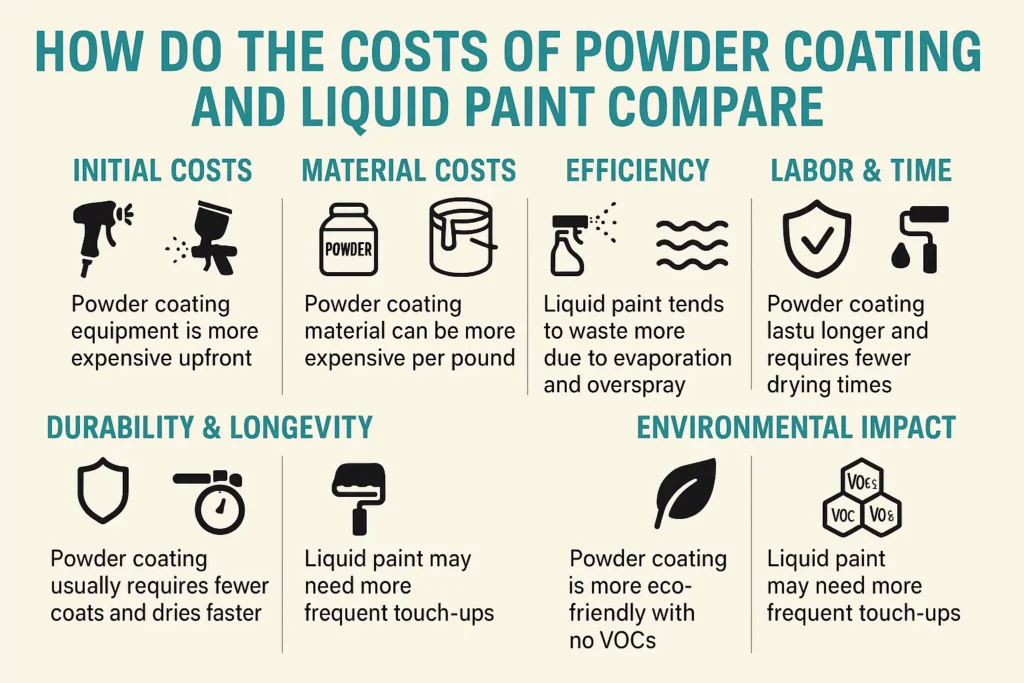 How Do the Costs of Powder Coating and Liquid Paint Compare