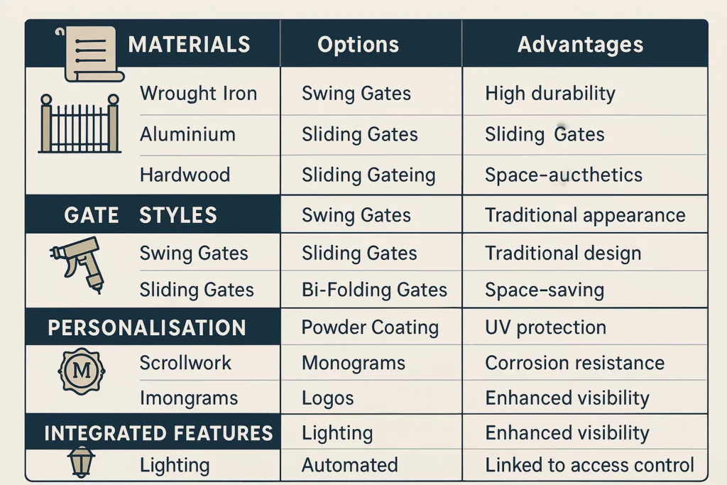 How Can Electric Gates Be Customised in Design and Features