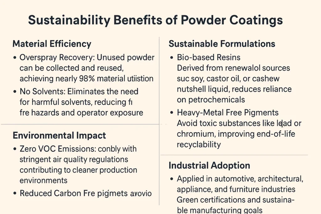 Why Are Powder Coatings Considered Sustainable and Eco-Friendly