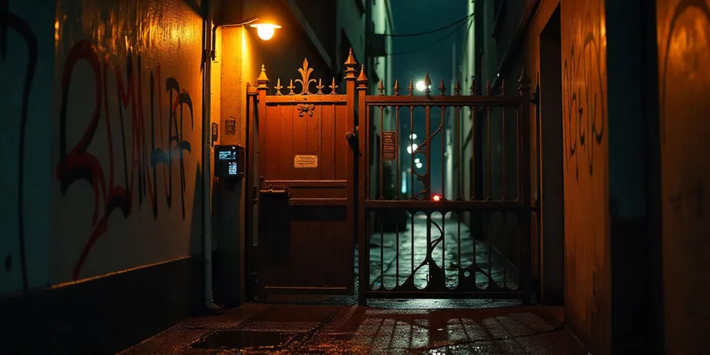 Safety and Security Features for Alleyway Gates